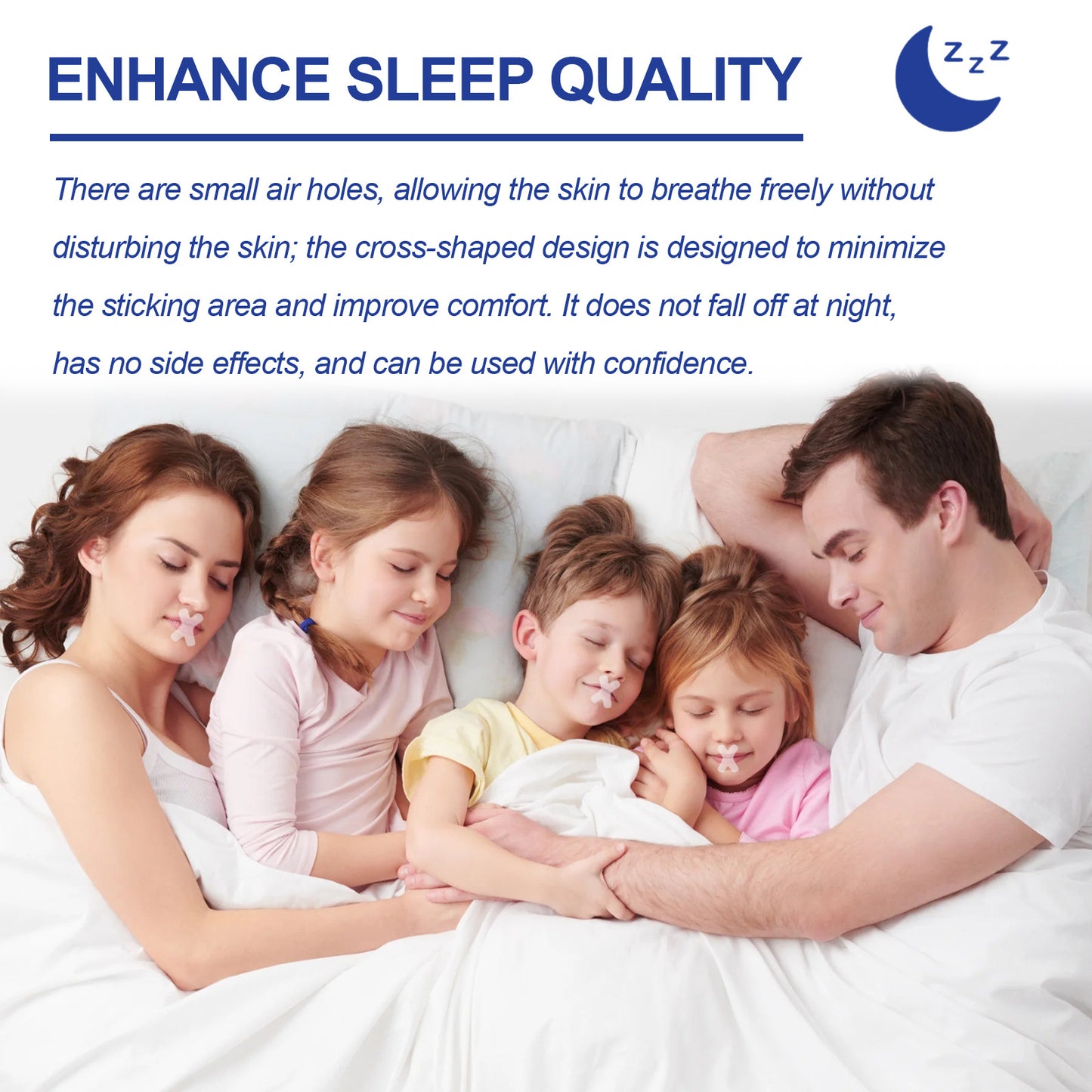 Anti-Snoring Mouth Tape 120pcs Non-woven Fabric Sealing Paste