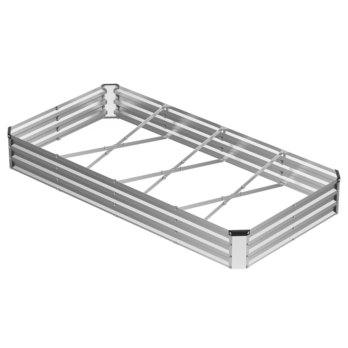 Galvanized Raised Garden Bed - Easy Assembly Metal Planting Box