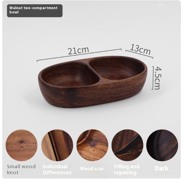Solid Wood Fruit Bowl for Kitchen Storage - House & Garden