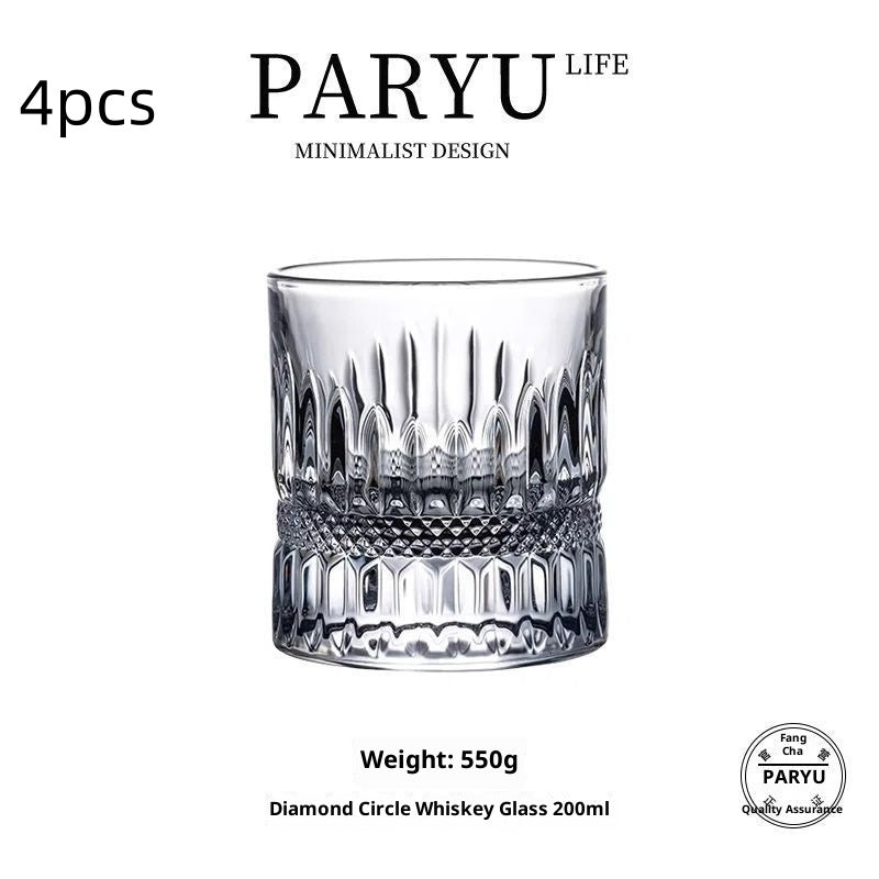 Elegant Crystal Wine Glass Set - Multiple Styles & Sizes