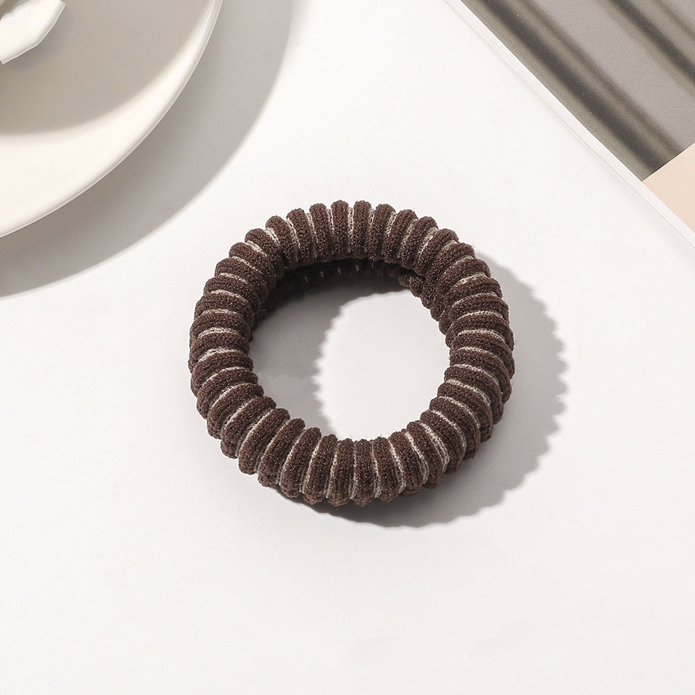Hair Ring Towel Coarse Rubber Strap Hair Accessory for Women