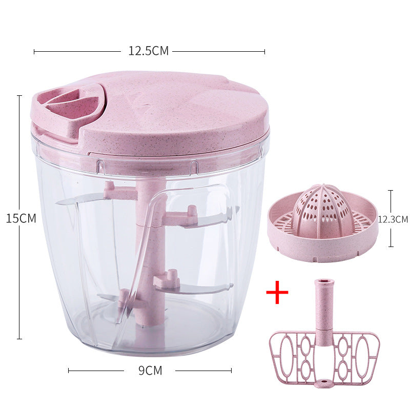 Hand-Pulled Meat Grinder and Vegetable Mincer 900ml - Multi-Function Kitchen Tool