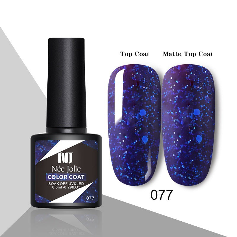 Reflective Gel Nail Polish Set - Christmas Red UV-LED Safe Long-Lasting
