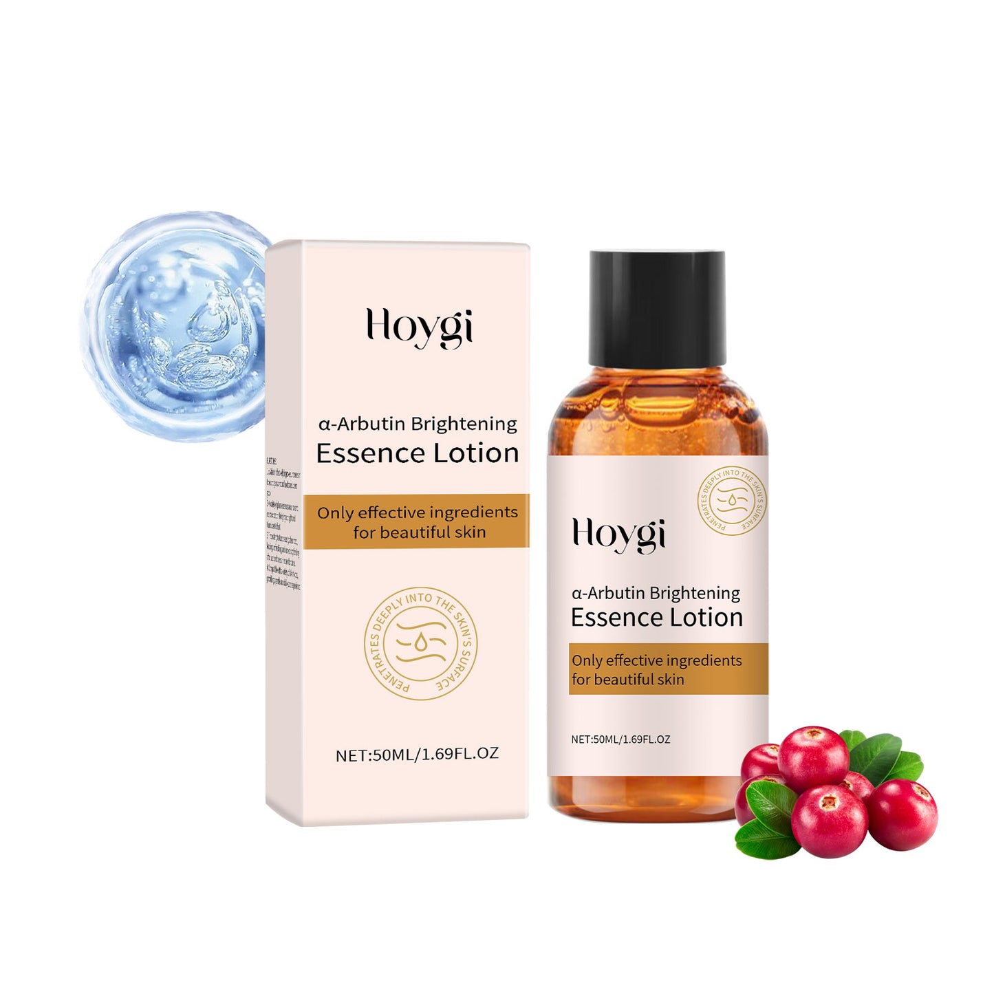 Arbutin Brightening Facial Essence Water - 50ml Moisturizing Formula