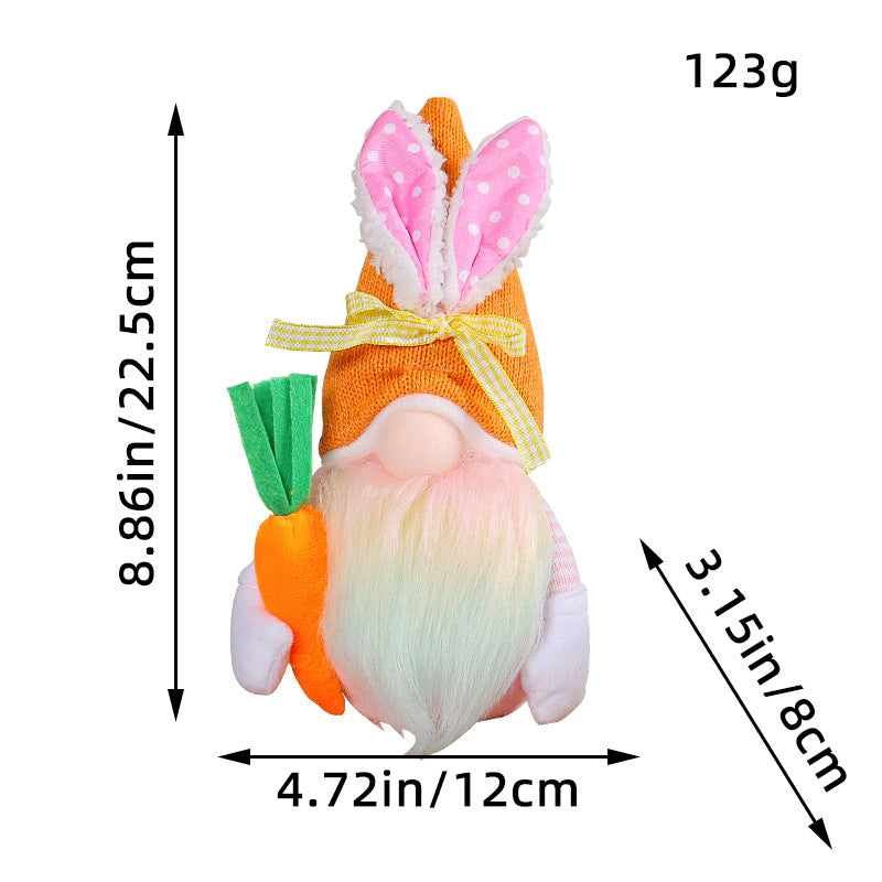 Easter Faceless Doll Gift Set Small Decor for Holiday Celebrations