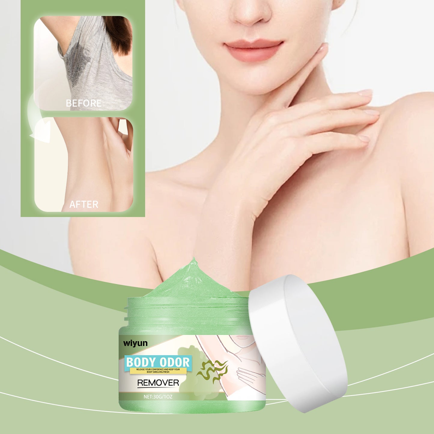 Underarm Antiperspirant Cream - Long-Lasting Sweat & Odor Control
