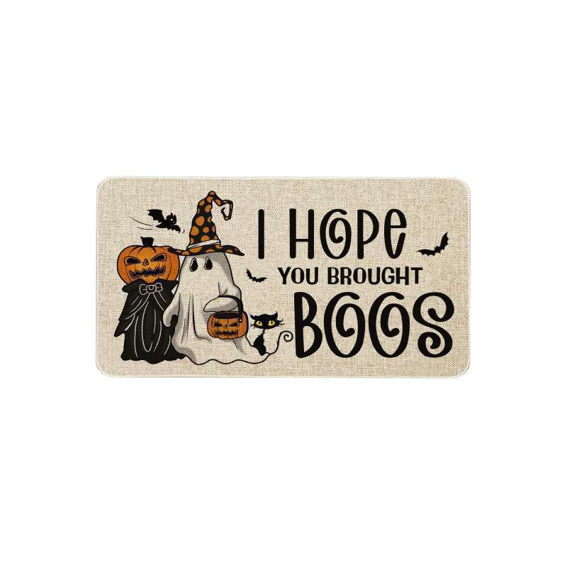 Halloween Entrance Door Mat Carpet - Ground Floor Rug for Home & Garden