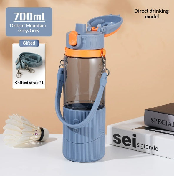 High Temperature Resistant Tritan Sports Water Bottle with Spout, 500ml & 700ml