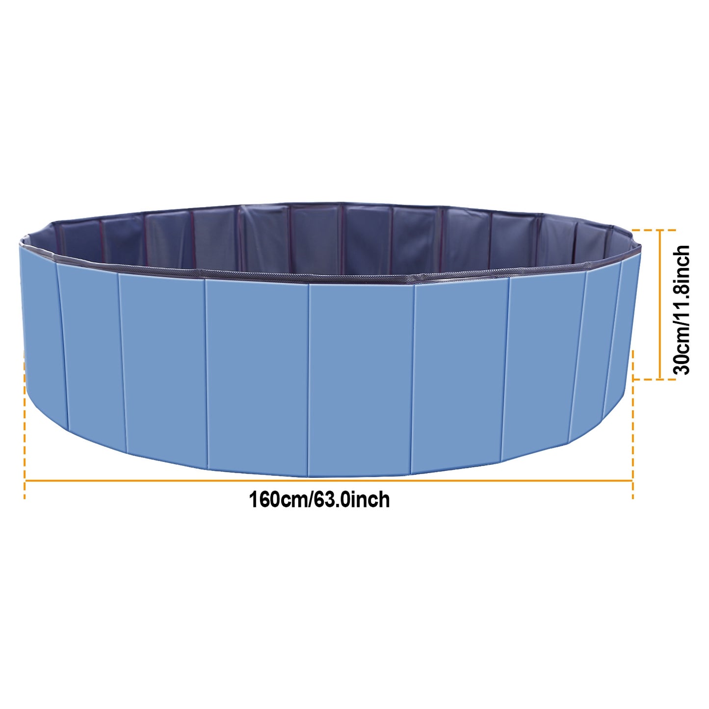 Foldable Pet Swimming Pool for Dogs and Cats - Portable PVC Bathing Tub