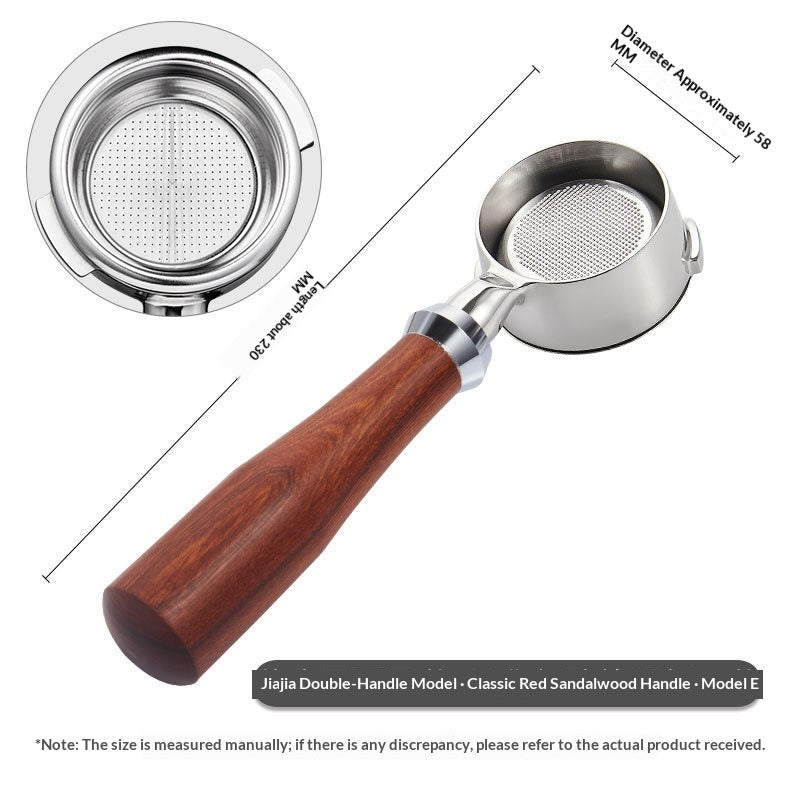 Italian-Style Coffee Machine Portafilter Bottomless Filter for Espresso