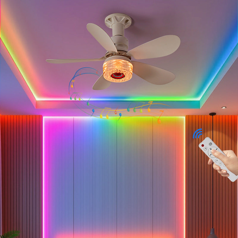 RGB Fan Light with Remote Control - 30W Nordic Style Home Decor
