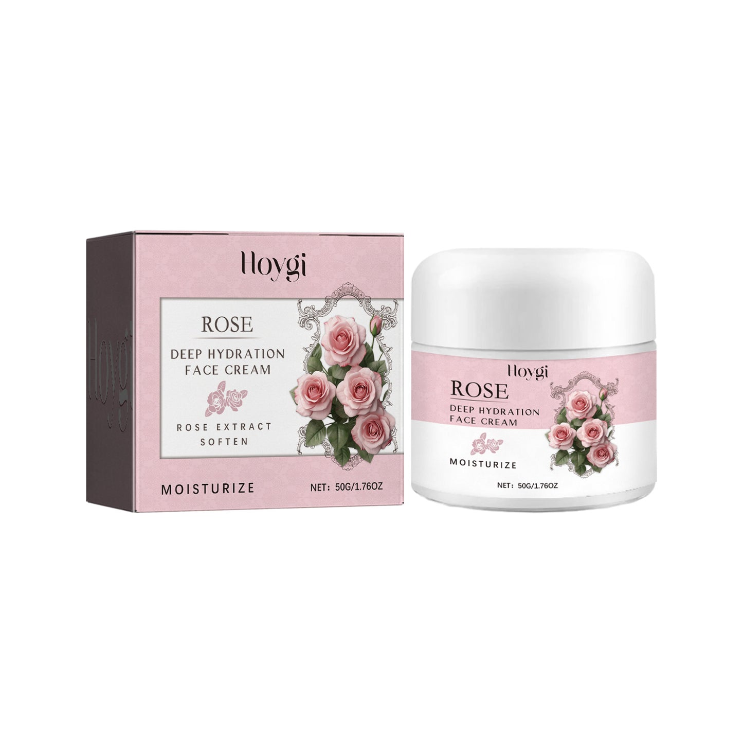 Rose Moisturizing Cream - Hydrating & Firming Face Moisturizer