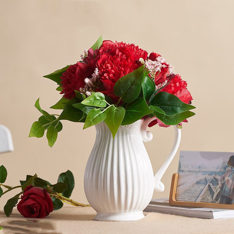 Ceramic Modern Vase for Living Room Floral Decor - Multi Styles