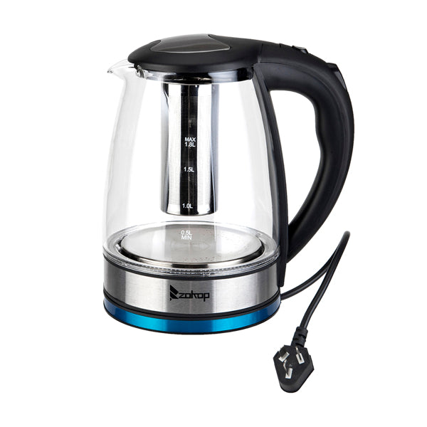 Electric Kettle 1.8L with Filter Screen & Stainless Steel Cover