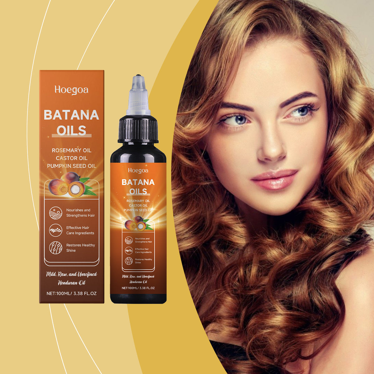 HOEGOA Batana Hair Oil Nourishing Follicle Soft And Plump Strong
