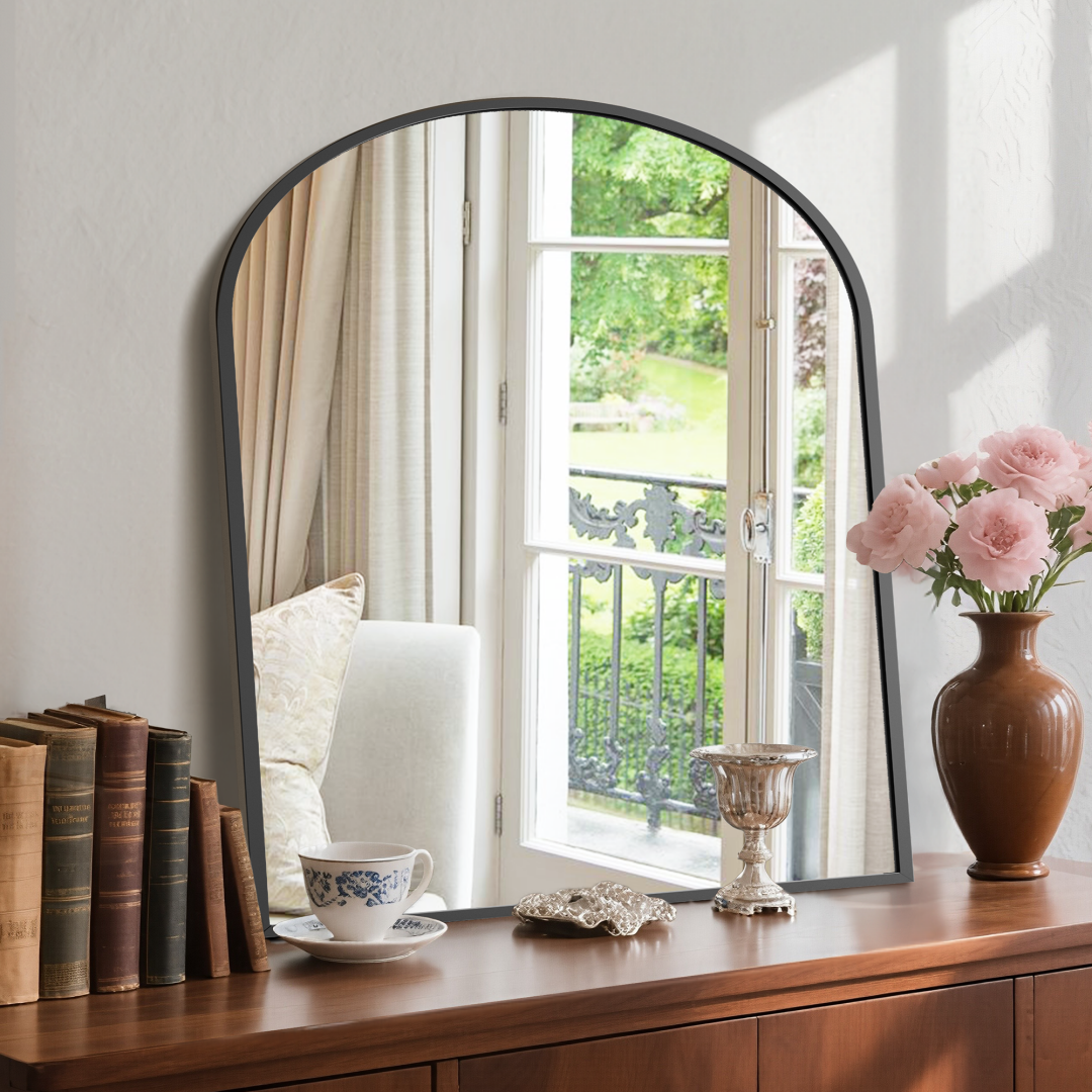 Bathroom Wall Mirror, Metal Frame Vanity Mirror For Bedroom,