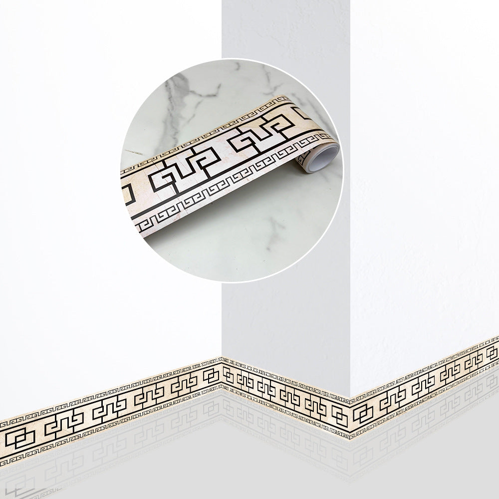 Home Wall & Floor Skirting Line Stickers - Moisture & Stain Resistant PVC