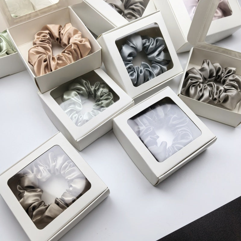 22mm Silk Hair Tie, Elastic Ponytail Holder