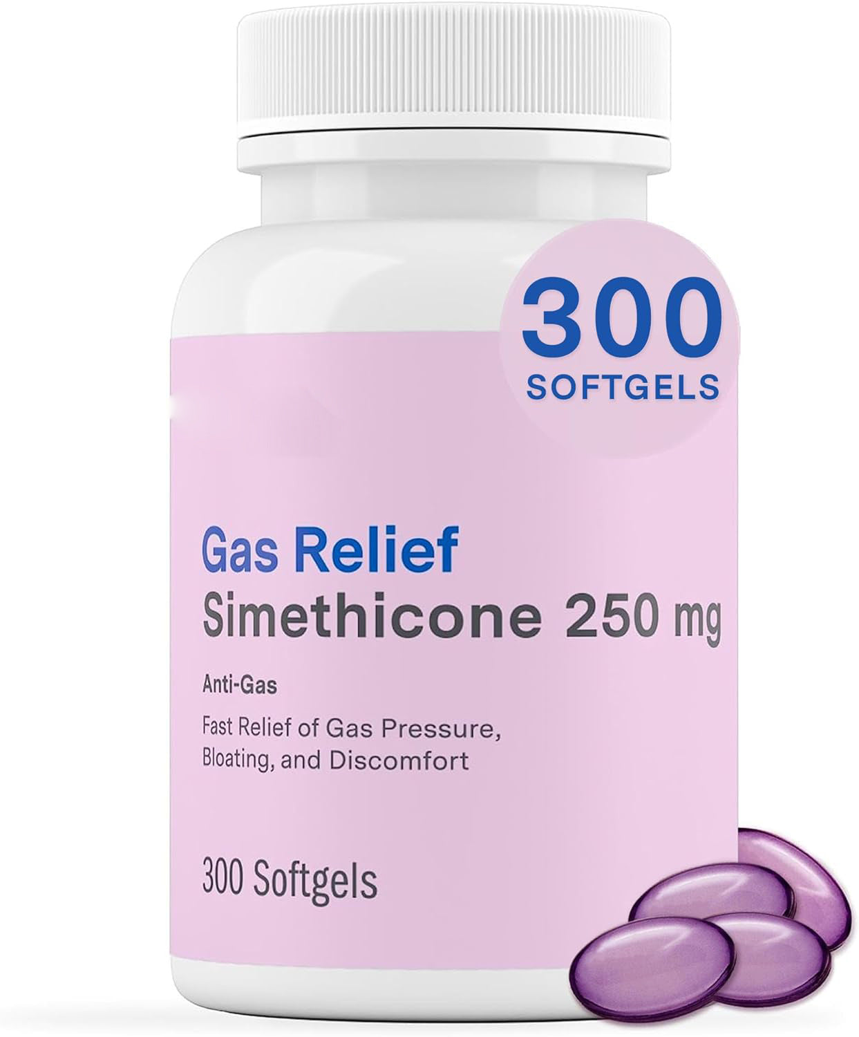 Digestive Soft Capsules - Adult Health Supplement, 300 Tablets