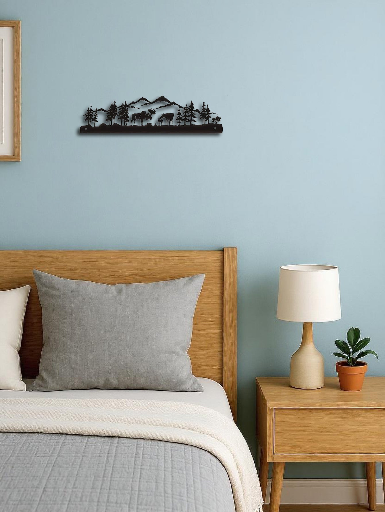 Handcrafted Rustic Metal Moose Wall Art Sculpture