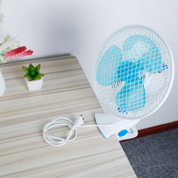 3-in-1 Clip-On Fan - Quiet Mini Desk Fan with Oscillation & 2 Speeds