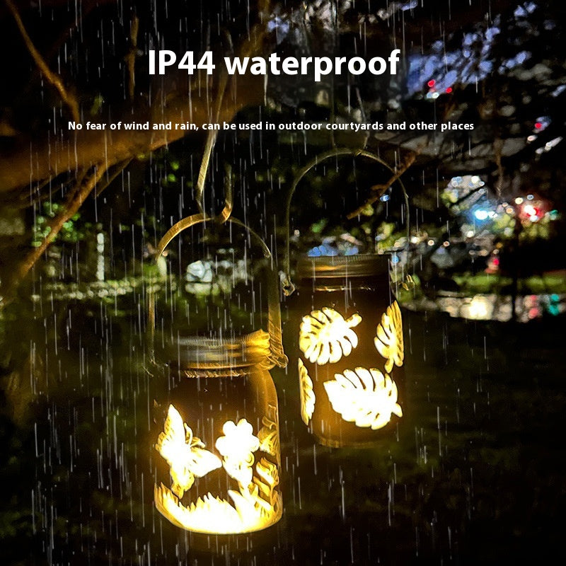 Outdoor Waterproof Night Lamp for Garden Patio Yard - Round 13.8x7.8cm