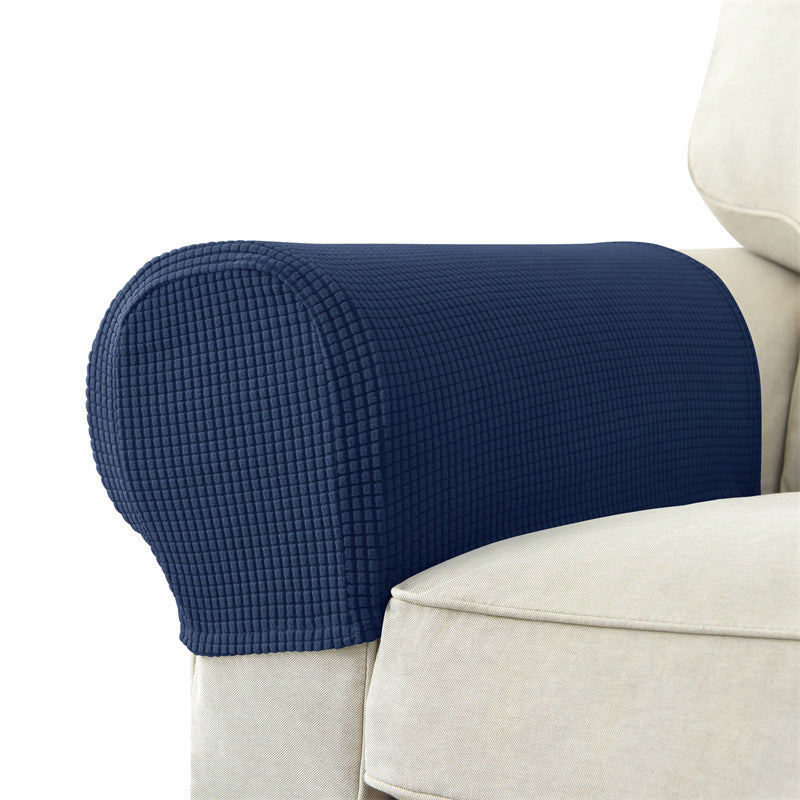 Solid Color Sofa Armrest Cover Set - Protective & Versatile Home Decor
