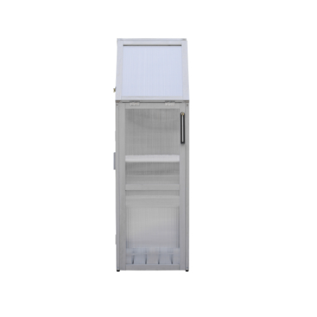 Mini Greenhouse Kit - Outdoor Plant Stand with Adjustable Shelves