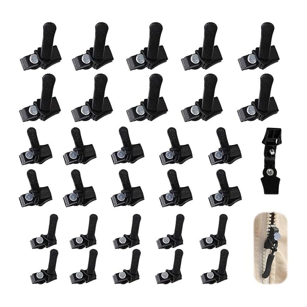30 PCS Universal Zipper Repair Kit - No Sew Replacement Pulls