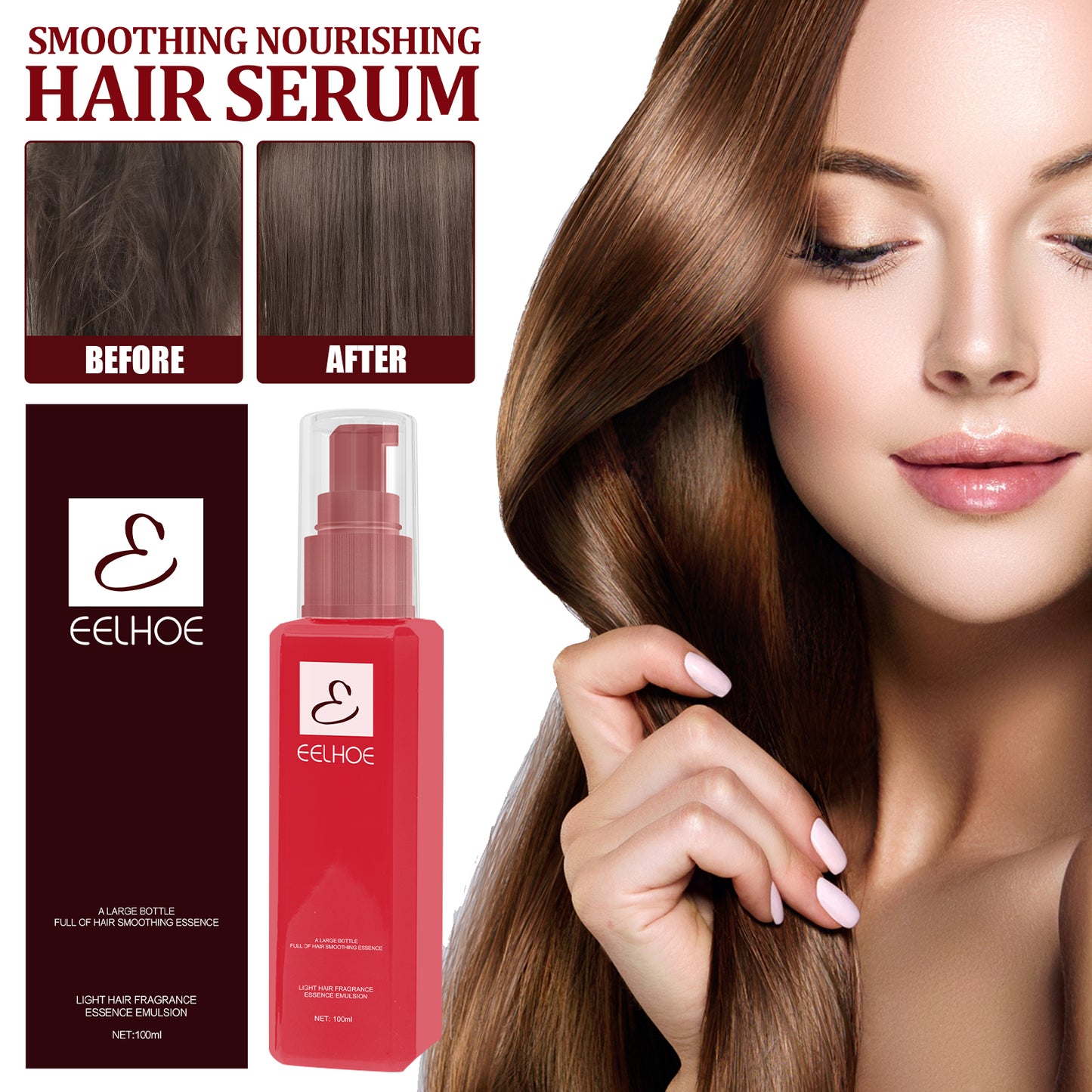 Leave-In Hair Repair Serum - Moisturizing Conditioning Treatment