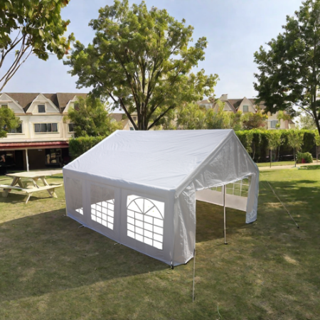 Heavy Duty 20x20 Feet Party Tent with Carry Bags - White