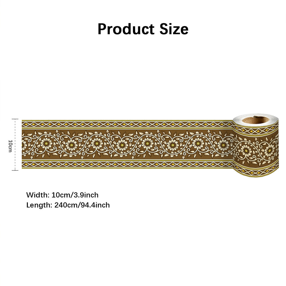 Home Wall & Floor Skirting Line Stickers - Moisture & Stain Resistant PVC