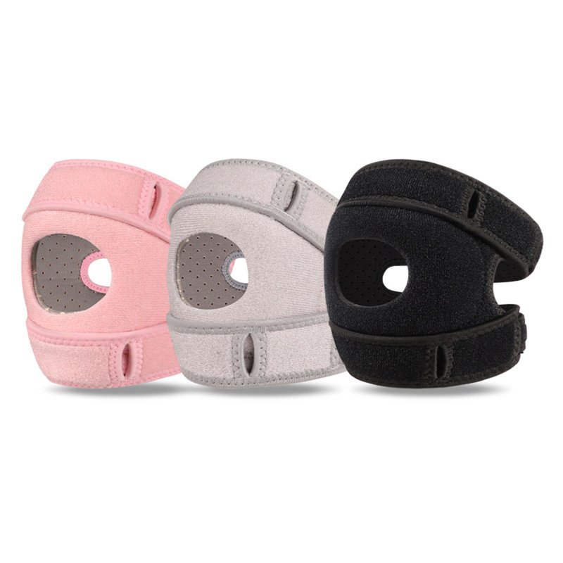 Adjustable Knee Support Brace with Silicone Shock Absorption for Meniscus Protection