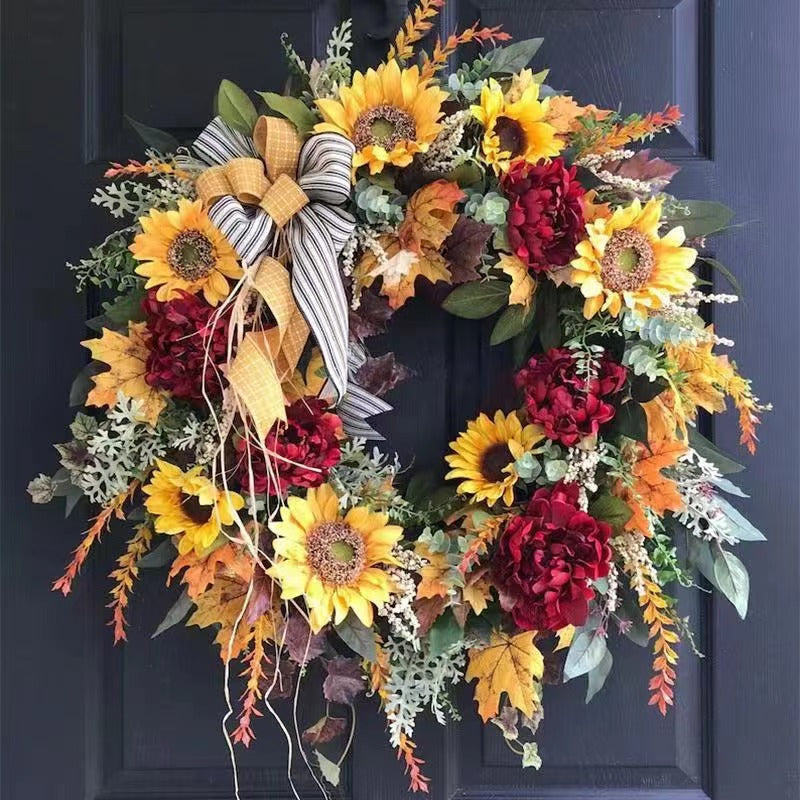 Sunflower Plant Garland Decoration for Home & Garden
