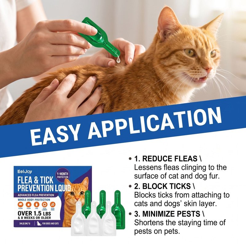 Pet Flea and Tick Cleaner Spray for Animals - 3 mL