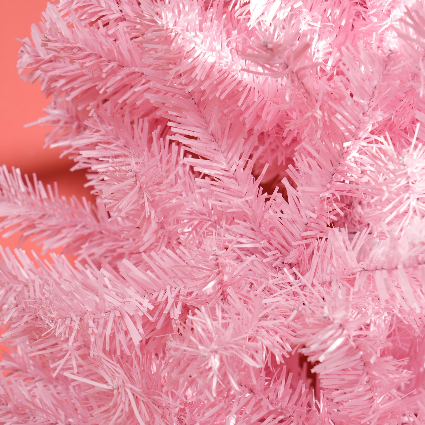 8' Tall Slim Pink Artificial Christmas Tree with 1168 Branch Tips