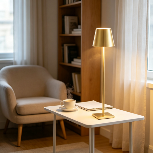 Cordless Table Lamp with Dimming & Height Adjustment - 2-Pack