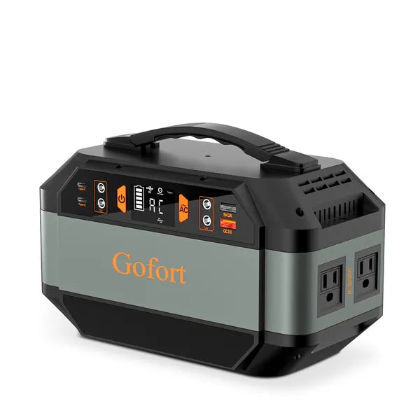 Portable Power Station 299Wh Solar Generator with 2 AC Outlets