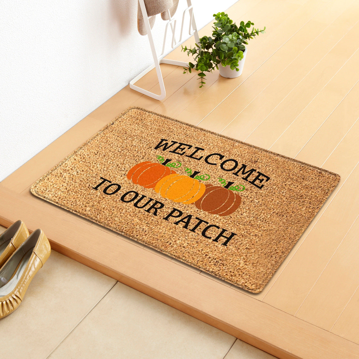 Halloween Letter Door Mat - Modern Rectangular Floor Carpet for Home & Garden
