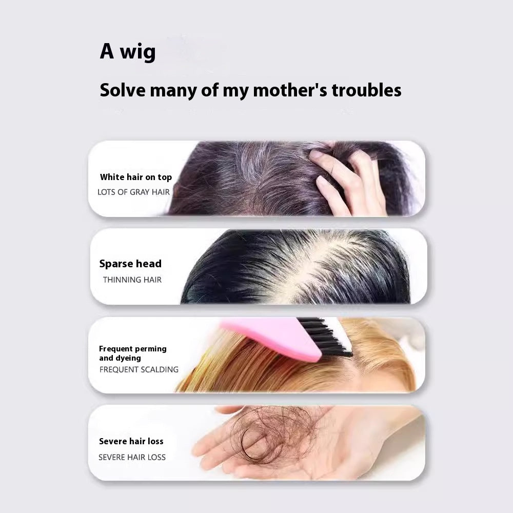 Women's Short Synthetic Wig Breathable & Easy to Style - Natural & Dark Brown