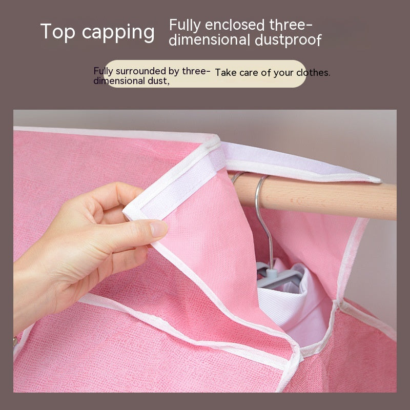 Enclosed Three-Dimensional Clothing Dust Cover - Household Storage Organizer