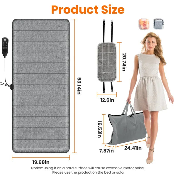 Full Body Electric Massage Mat with Heat & Vibration - Advanced