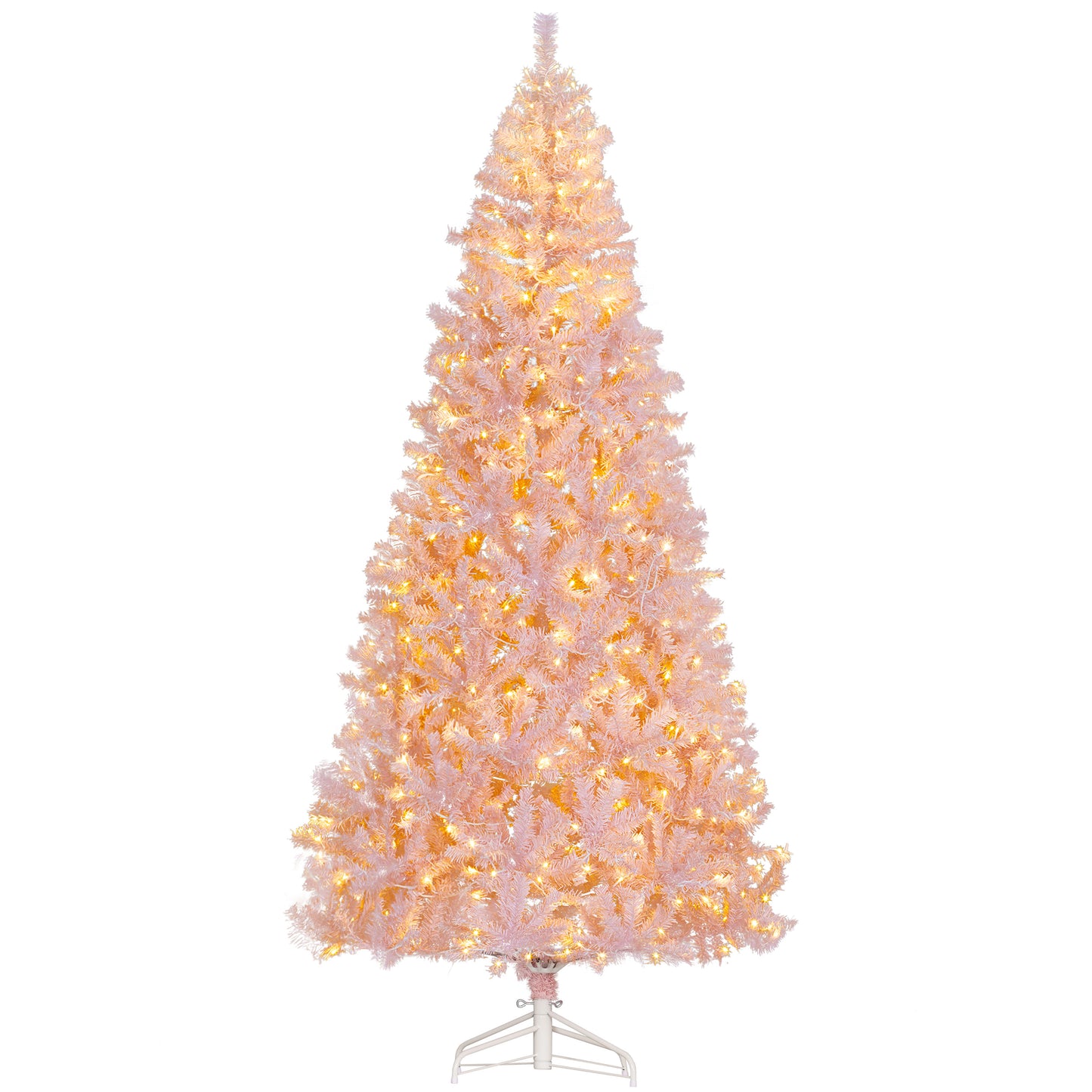 7.5 FT Pre-Lit Artificial Christmas Tree - Pink with 500 LED Lights