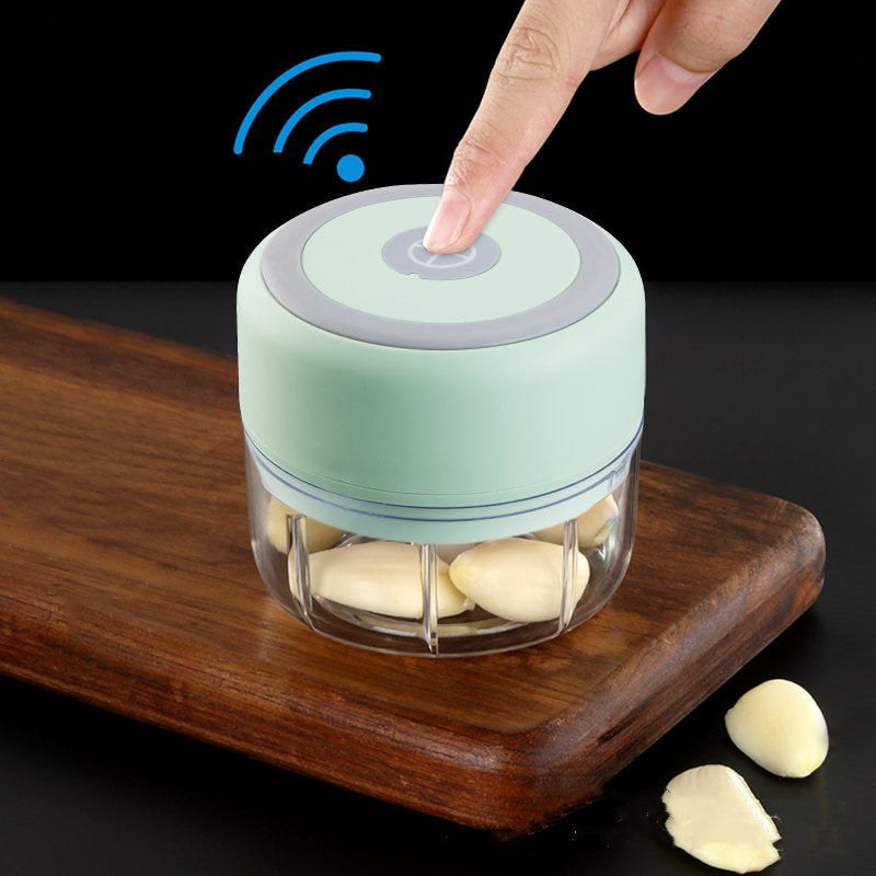 Electric Garlic Crusher and Mincer - Compact & Easy to Use Kitchen Tool