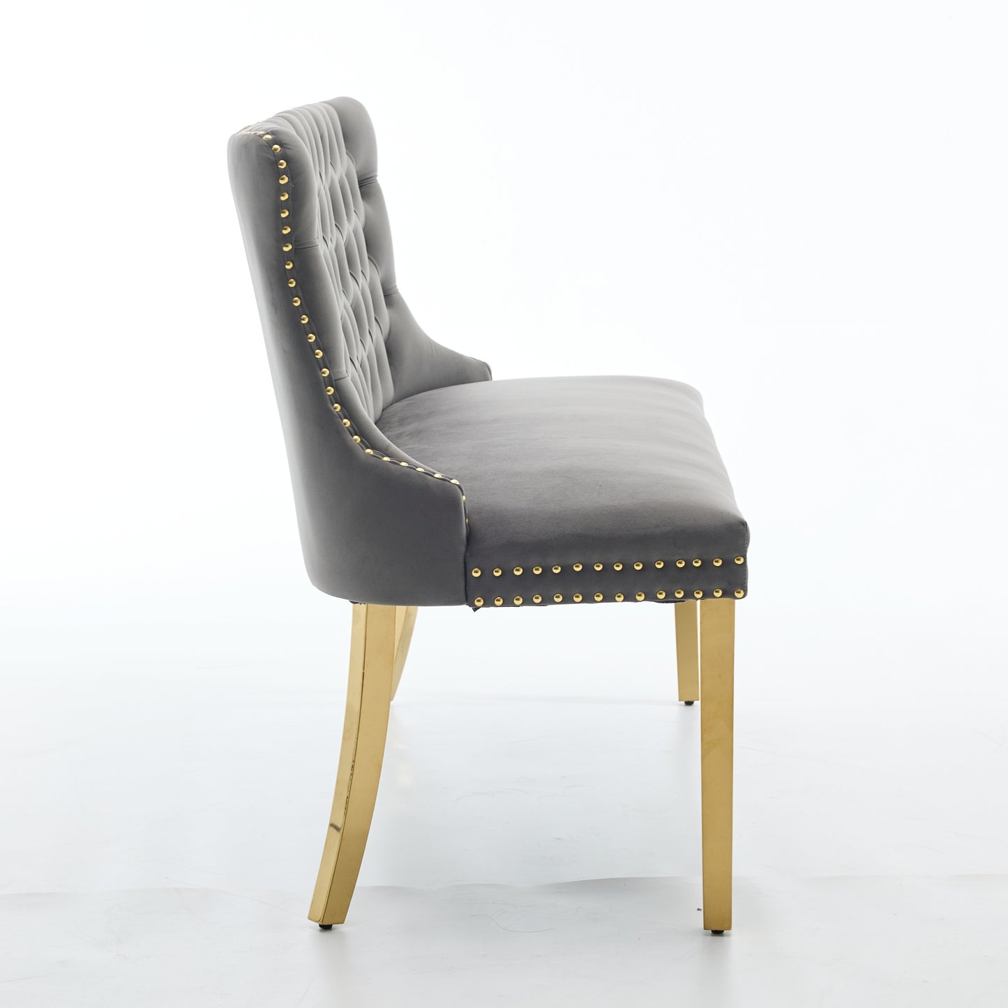 Velvet Double Dining Loveseat Bench, Kitchen & Seating, 2-Seat Tufted
