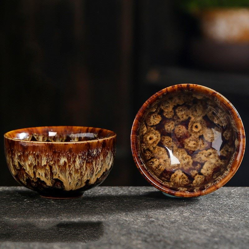 Ceramic Tea Cup Set - Minimalist Kiln Handmade Drinkware