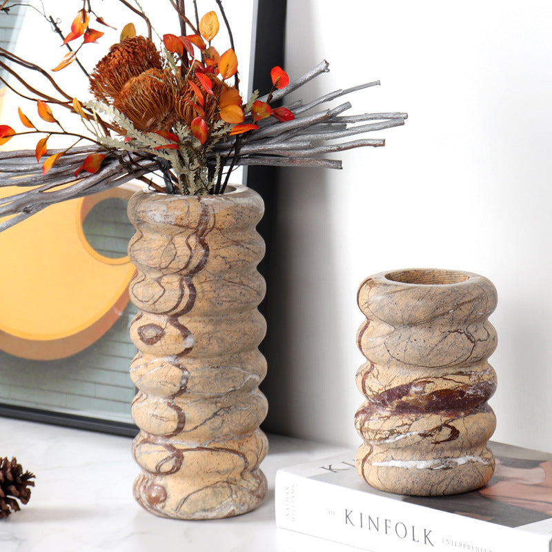 Marble Vase Decoration - Large and Small Sizes for Home & Garden