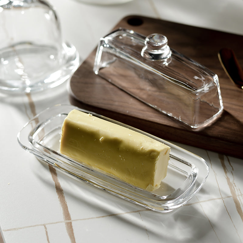 Dust-Proof Glass Cover for Pastry and Dim Sum Trays - Home Kitchen