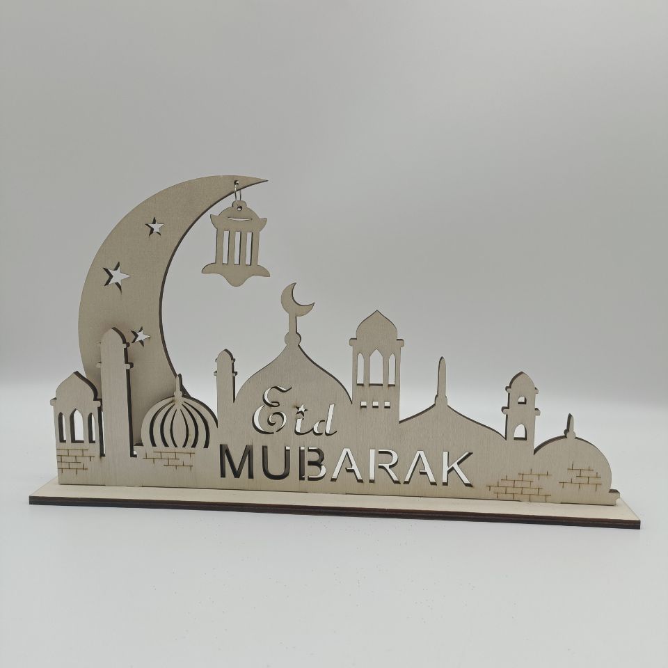 Wooden Moon and Star Ornaments with LED Lights - DIY Home Decor