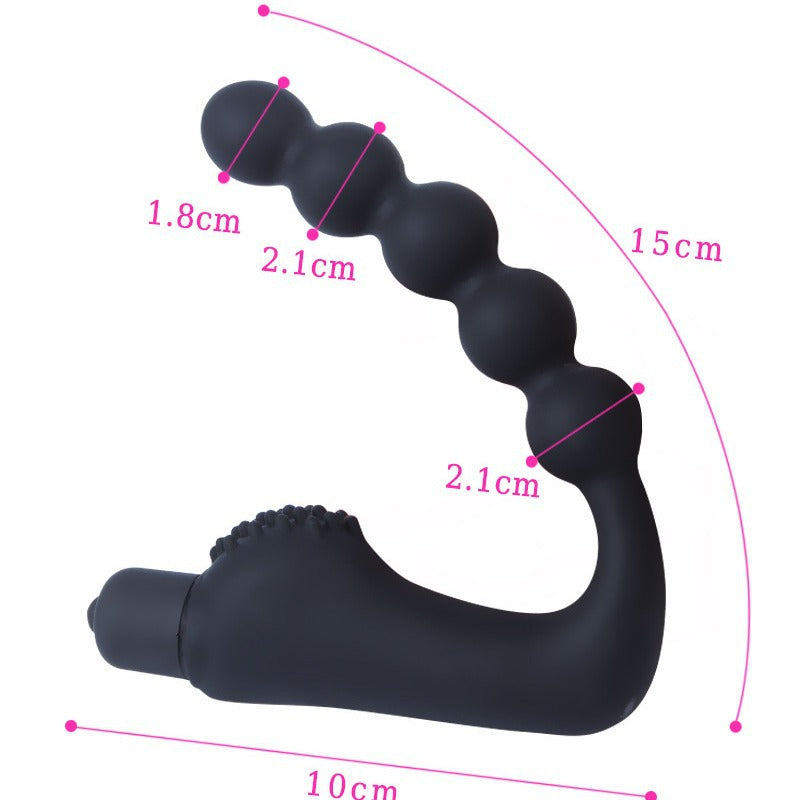 Silicone Prostate Massager with Vibration - Flexible Ergonomic Design